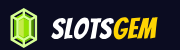 SlotsGem Logo - top-rated casino for Cash Show with EUR deposits