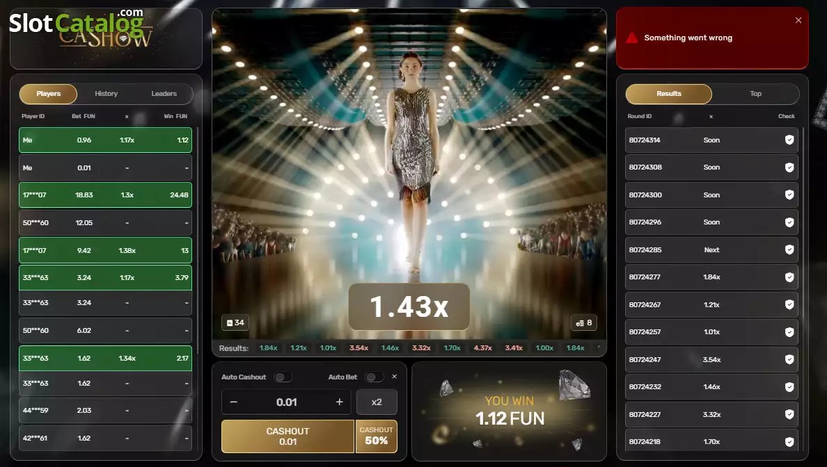 Cash Show screenshot 3 - betting panel and live host view